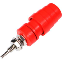 Abbatron / HH Smith Binding Post Spring Type Top Load W/Turret 8-32 Thread Red 1834 Series