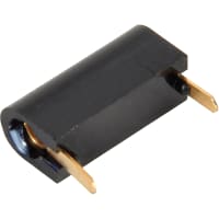 Abbatron / HH Smith Connector, Test, PC Test Jacks, AcceptsTIPS, 1/16 PCB, Black, Gold Plated