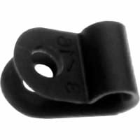 Abbatron / HH Smith Cable Clamp, Nylon, Black, 1/8 in., 3/8 in., 11/64 in.