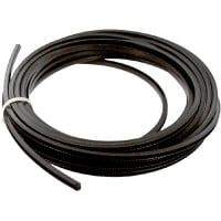 Abbatron / HH Smith Caterpillar Grommet, Black, Nylon 6/6, 25'x0.22"x0.23" (7.62mx5.59mmx5.9mm)