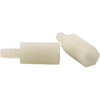 Abbatron / HH Smith Standoff, 1/2 in., #6-32, Nylon 6/6, Hex, 9/32 in., 3/8 in.