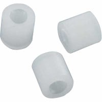 Abbatron / HH Smith Spacer, Nylon, 1/4 in., 1/4 in., Natural Milky White, Round, 4