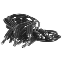 Abbatron / HH Smith Patch Cord, PVC, 10 kV, 10 A, 18 AWG, 65/36, 0.14", Black, 24"