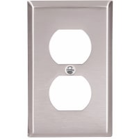 Arrow Hart Wallplate 1G Duplex Receptacle Std SS