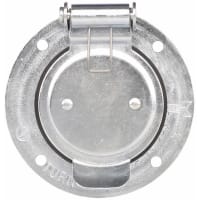 Arrow Hart Connector, 3" Flanged Industrial Grade Steel Inlet w/Lid, 50A 480VAC, CS Series