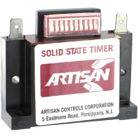 Artisan Controls Timer, 10 to 10240 sec., Solid State, 24 to 250 VAC/VDC, 0.25 A, 200 ms, -20 C