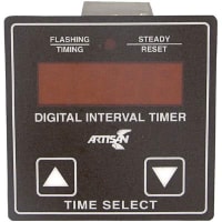 Artisan Controls Timer, Solid State, 000.1 to 999.9 Sec., Solid State, 115/230 VAC, Rear Panel