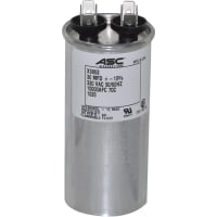 ASC Capacitors Capacitor, Metallized Polypropylene, 30, 330 VAC, +/-10%, Quick Disconnect