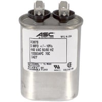 ASC Capacitors Capacitor, Metallized Polypropylene, 5, 440 VAC, +/-10%, -40 C, 70 C