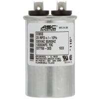 ASC Capacitors Capacitor, Metallized Polypropylene, 25, 330 VAC, +/-10%, Quick Disconnect