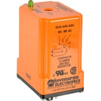 ATC Diversified Electronics Phase Monitoring Relay, 430-480 VAC, SPDT, 10A/240V, 8-Pin Octal, SUA Series