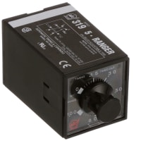 ATC Diversified Electronics Relay, SSR, On Delay, Adjustable, 0.02 sec. to 30 min., 24-240VAC/24VDC, Octal Plug