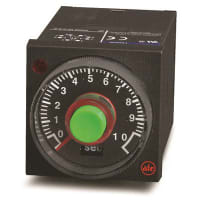 ATC Diversified Electronics Time Delay Relay, 1/16 DIN Push-Button, 1 or 10 Sec/Min/Hr, 24-240VAC, 24VDC, LED