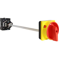 ATC Diversified Electronics Disconnect Switch, Non-Fused, Door Mount, 40A, Round DHG, Red/Yellow