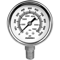 ATC Diversified Electronics GAUGE, 63MM, SEVERE SERVICE, 2-1/2 INCH LM, VACUUM