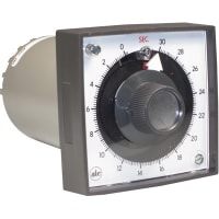 ATC Diversified Electronics Analog Reset Timer, 60 min, 120/60V Freq, OFF-Delay, Knob Setting, Plug-In Timer