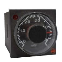 ATC Diversified Electronics Timer, 1/16 DIN, 1/10 Sec./Min./Hr., 24V DC, Instantaneous Contacts