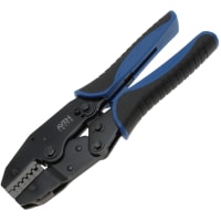 Aven Crimping Tool for Wire Ferrules, 12-22 AWG, Jaw Type D, 1.2 lb, Alloy Steel