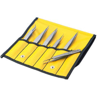 Aven Tweezers Set 6pc, Technik in Soft Case