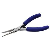 Aven Chain Nose Pliers, EXtra Long, ESD Grip, Smooth Jaw, 5" Long