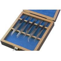 Aven Tweezers Set 5pc, Technik, Wooden Case