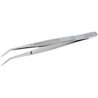 Aven Tweezers College w Pin Bent Tip 4in