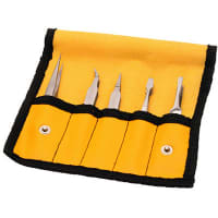 Aven Tweezers Set 5pc, Gp In Plastic Pouch