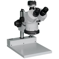 Aven DSZV-44 Stereo Zoom Trinocular Microscope on Stand PLED with USB Color Camera