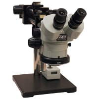 Aven SPZ-50 Stereo Zoom Binocular Microscope on Stand DABS & LED Ring Light