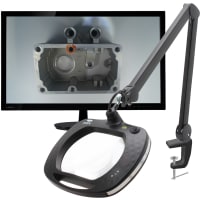 Aven Mighty Vue Inspector 5 Diopter [2.25x] Magnifying Lamp with HD Camera ESD