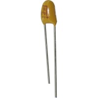 AVX Capacitor, Tantalum, 4.7 uF, 16 V @ 85 C, 20 V @ 85 C, +/- 10, B, Radial Leaded