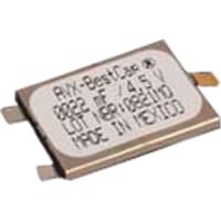 AVX Capacitor, Double Layer, Cap 0.01 F, Tol -20, +80%, 12 VDC, SMT, Supercap