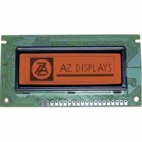 AZ Displays Displays LCD 8x2 Reflective Gray STN Bottom View Temp -20 to 70C ACM Series