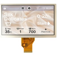 AZ Displays Display, 1024x600 RES, 1100N, -20 to 70C, 7 in. LCD, LVDS, TFT Module