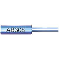 Abracon Crystal, high FREQ, cylindrical, 12.288 MHZ, microprocessor, 8.0 x 3.0mm dia.