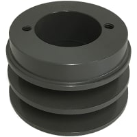 B&B Manufacturing FHP Sheave, V-Belt Pulley, Bushing bore H, 3L, 4L, A belt, 2 groove, cast iron