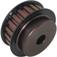 B&B Manufacturing Timing Pulley, L belt, 0.75" belt width, .375" pitch, 20 teeth, 1/2 Inch plain bor