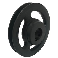 B&B Manufacturing FHP Sheave, V-Belt Pulley, Bushing bore, 3L, 4L, A belt, 1 groove, cast iron