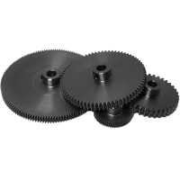 B&B Manufacturing Spur Gear, 20 PA, 0.75'' PD, 0.79'' OD, 1/4'' Plain Bore, Stainless Steel