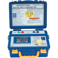 B&K Precision Digital Milliohm Meter 5 Range 100 Uohms To 2 Kohms 4-Wire Kelvin Series