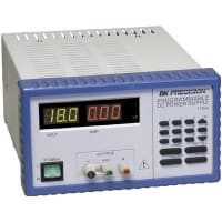 B&K Precision Power Supply, Programmable, 1 Output, 0-18 VDC, 0-5 A, Serial Interface