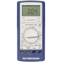 B&K Precision Multimeter, Digital, 400 mV to 1000 VDC Voltage, Range, DC, 10 Megohms, RS-232