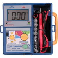 B&K Precision Tester, Insulation; 0 to 2000 Megohms @ 1000 V, 500 V, 250 V; 1000 VDC; 1.2 mA