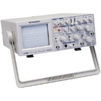 B&K Precision Oscilloscope, Analog Type of Oscilloscope, 100 MHz, +/- 3% Accuracy, Amplifier