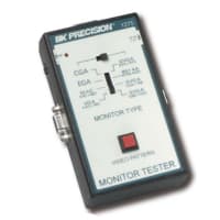 B&K Precision Tester, Video Monitor, Handheld, 9V/AC Adapter, 1.5 x 3.8 x 5.7 in., 0.5 lbs.