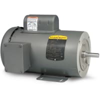 Baldor-Reliance AC Motor, C-Face, Foot, 1HP, 1725 rpm, 1-Ph, 56C, 3524L, TEFC, F1, N, GE1 Series