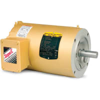 Baldor-Reliance AC Motor, C-Faced 1/6, 0.25HP, 1750 rpm, 3-Ph, 56C, 3512M, TENV, F1, GO1 Series