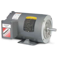 Baldor-Reliance AC Motor, Enclosed, 0.5HP, 1725 rpm, 3-Ph, 56C, 3416M, TENV, F2, GE3 Series