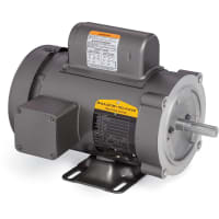 Baldor-Reliance AC Motor, C-Face, Foot, 0.75HP, 1725 rpm, 1-Ph, 56C, 3428LC, TEFC, GE1 Series