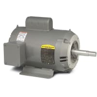 Baldor-Reliance Close Coupled Motor, 3HP, 3450 rpm, 1-Ph, 182, JM, 3628L, Open, F, PC1 Series